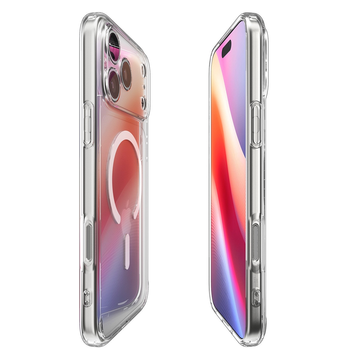 Carcasa Spigen Ultra Hybrid cu Magsafe compatibila cu iPhone 17 Pro, Clear/White
