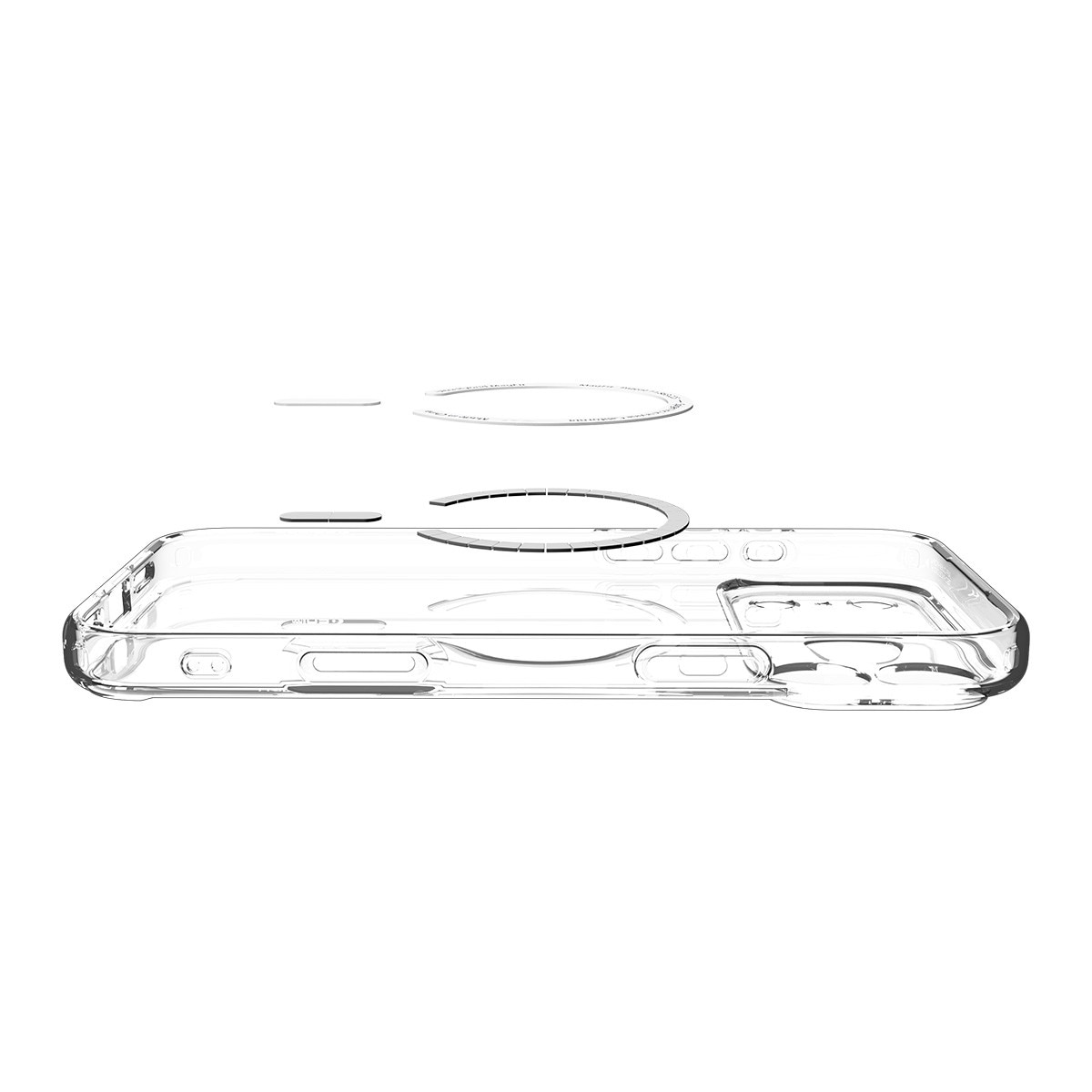 Carcasa Spigen Ultra Hybrid cu Magsafe compatibila cu iPhone 17 Pro, Clear/White