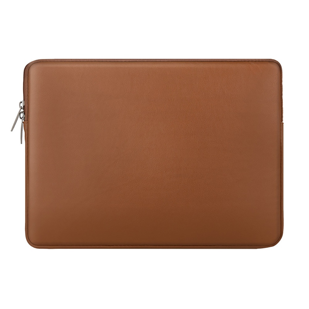 Geanta Laptop portabila, BOMSTOM, 14'', 15'', 16" inch, pentru Notebook, Ultrabook, captusit interior cu microfibra, impermeabila, Compatibila MacBook Pro/Air, Asus, Dell, HP, Lenovo, Maro