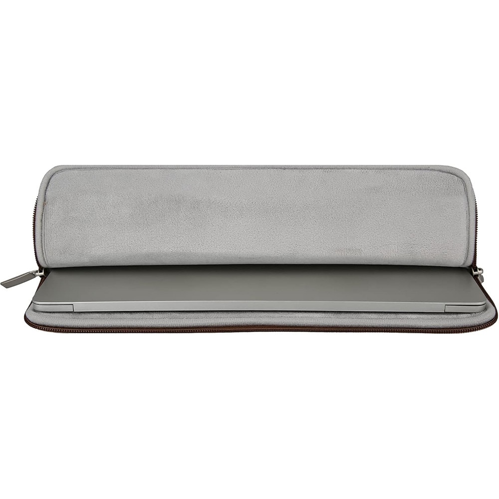 Geanta Laptop portabila, BOMSTOM, 14'', 15'', 16" inch, pentru Notebook, Ultrabook, captusit interior cu microfibra, impermeabila, Compatibila MacBook Pro/Air, Asus, Dell, HP, Lenovo, Maro
