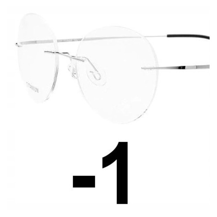 Ochelari Corectivi Fără Ramă Femei, Policarbonat, Miopie -1.00, Multicolor