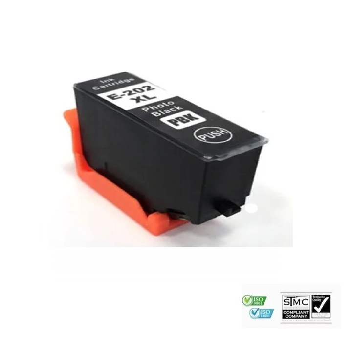 Kompatibilis Epson T202XL T 202XL tintapatron, fotó fekete, 13 ml, Epson Expression Premium XP-6000, Epson Expression Premium XP-6005, Epson Expression Premium XP-6100, XP-6105 nyomtatókhoz