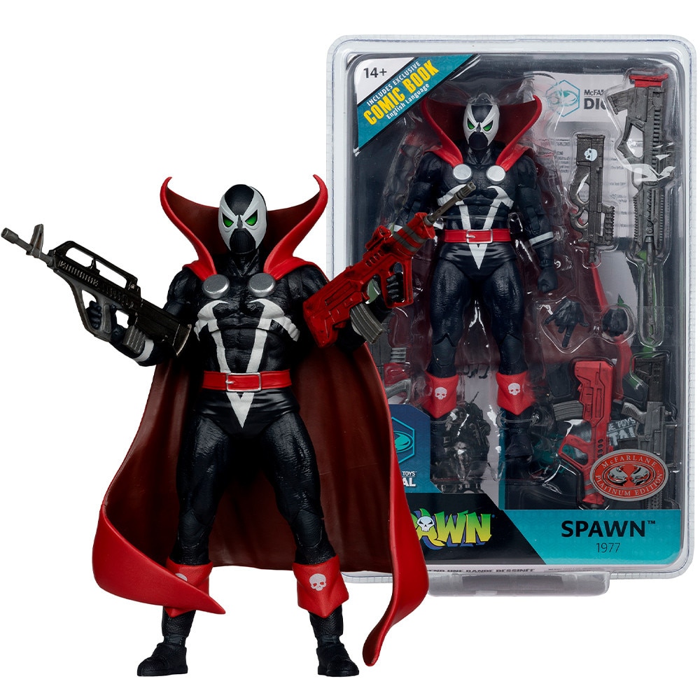 Figurina McFarlane Toys Spawn, Spawn 77 cu Benzi Desenate si