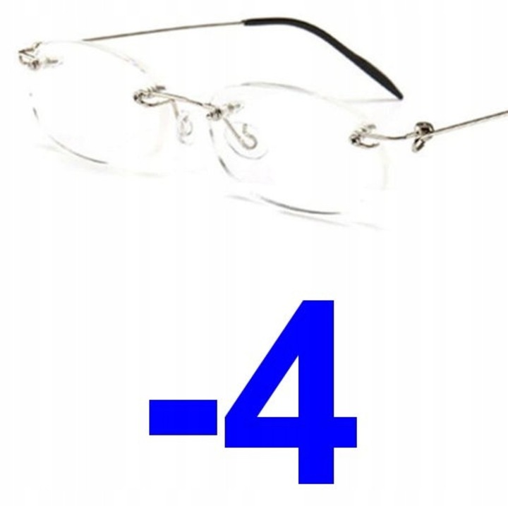 Ochelari Corectivi Fără Ramă, Policarbonat, Miopie -4.00, pentru Femei