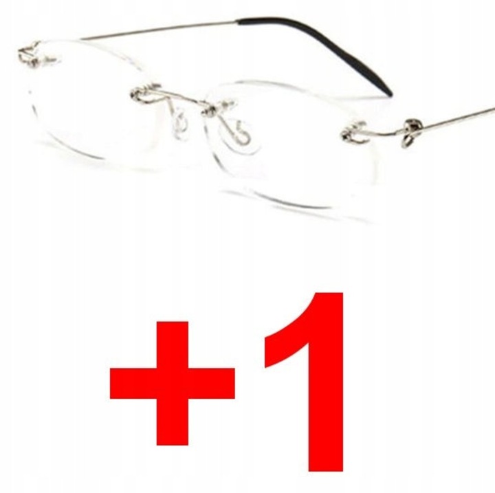 Ochelari Corectivi Fără Ramă, Policarbonat, Hipermetropie +1.00, Femei