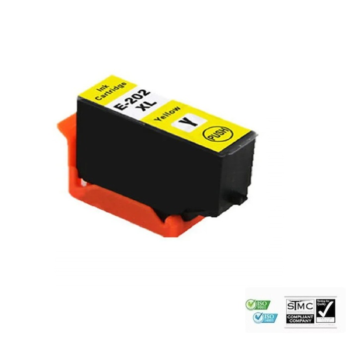 Cartus cerneala compatibil Epson T-202XL T 202XL, galben yellow, 13 ml, pentru Epson Expression Premium XP-6000 Epson Expression Premium XP-6005 Epson Expression Premium XP-6100 XP-6105
