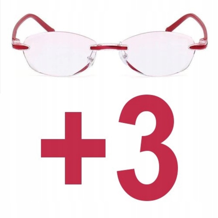 Ochelari pentru citire unisex, Swokance, filtrul de lumina albastra, policarbonat, +3.00, negri, set ochelari + carcasa + stergere