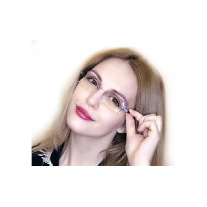 Ochelari bifocali Swokance, anti-reflex, transparent, set ochelari + husă + ștergere ochelari, +1.00, pentru hipermetropie