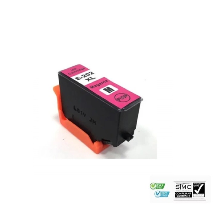 Cartus cerneala compatibil Epson T-202XL T 202XL, magenta, 13 ml, pentru Epson Expression Premium XP-6000 Epson Expression Premium XP-6005 Epson Expression Premium XP-6100 XP-6105