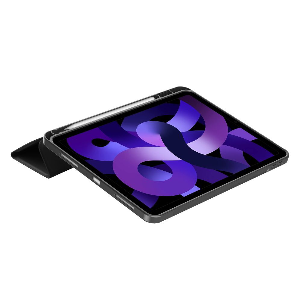 Husă tabletă Tokgalaxis compatibilă cu iPad Air 7 (2025, M3, 11 inch) - husă inteligentă neagră cu suport pentru creion
