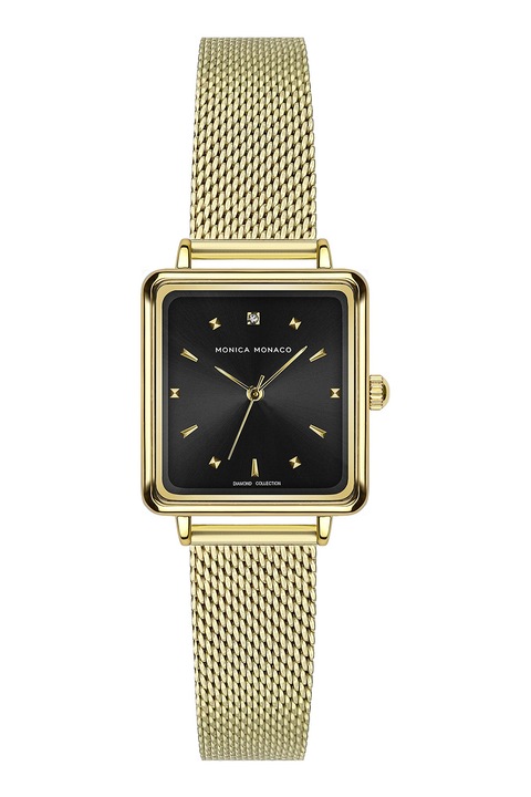 Monica Monaco, Rozsdamentes acél kvarc karóra, Aranyszín