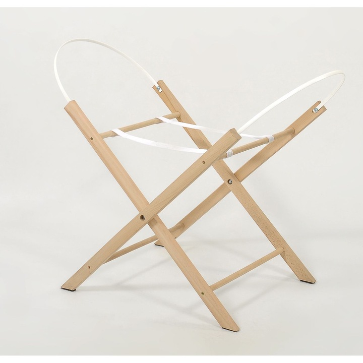 Fa tartó a Boho Moses kosárhoz, My Sweet Baby, 78x47x57cm, natúr