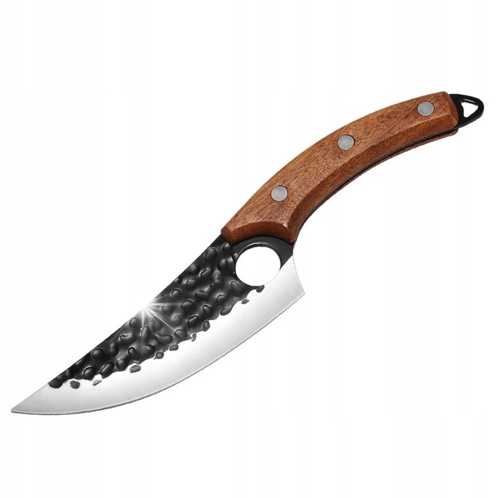 Cutit, ITIMPORT, lama din otel damasc, maner din lemn