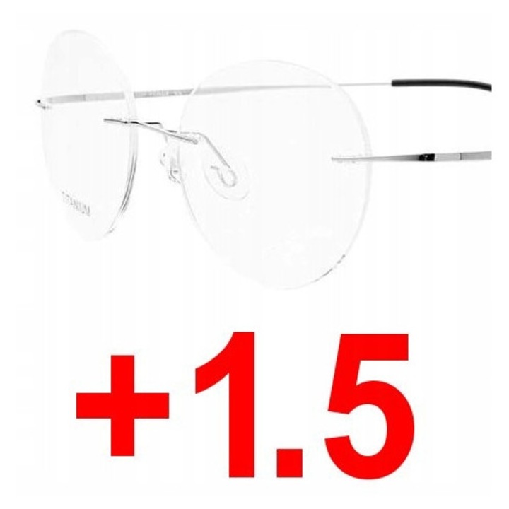 Ochelari corectivi fără rame, +1.50, policarbonat, femei