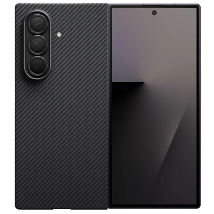 Husa de protectie Pitaka pentru Galaxy Z Fold7 MagEZ 7 Pro 600D Ultra-Slim, Negru/Gri