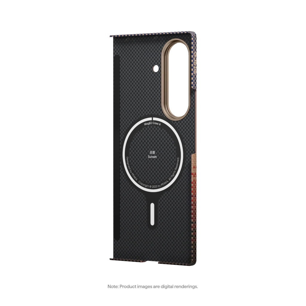 Husa de protectie Pitaka pentru Galaxy Z Fold7 MagEZ 7 Ultra-Slim, Sunset