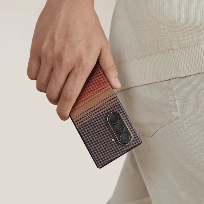 Husa de protectie Pitaka pentru Galaxy Z Fold7 MagEZ 7 Ultra-Slim, Sunset