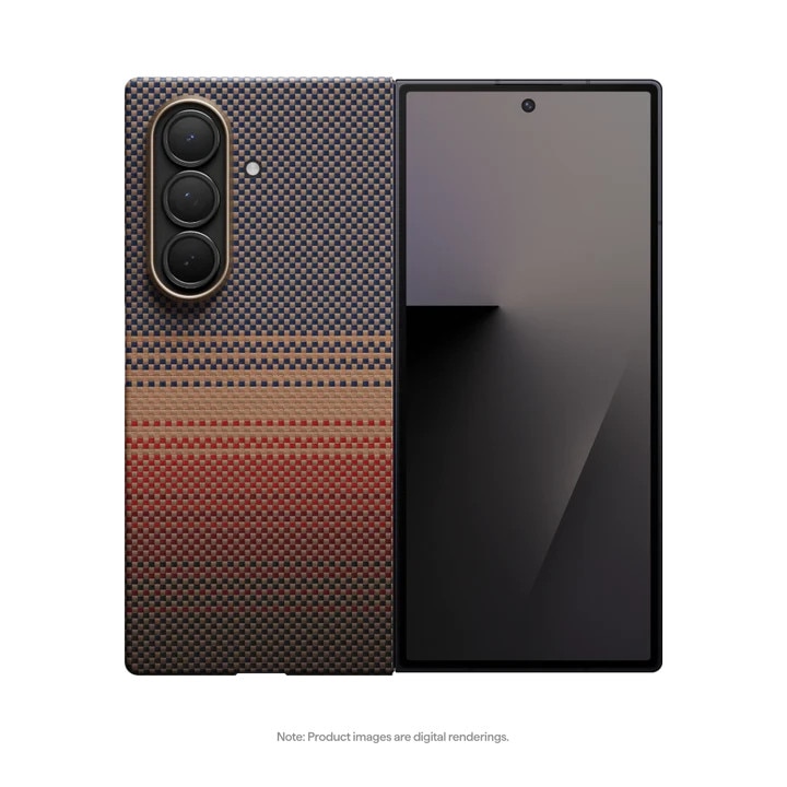 Husa de protectie Pitaka pentru Galaxy Z Fold7 MagEZ 7 Ultra-Slim, Sunset