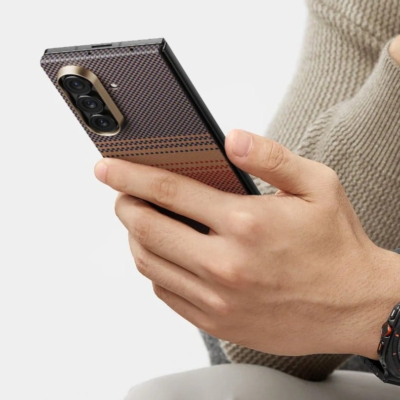 Husa de protectie Pitaka pentru Galaxy Z Fold7 MagEZ 7 Ultra-Slim, Sunset