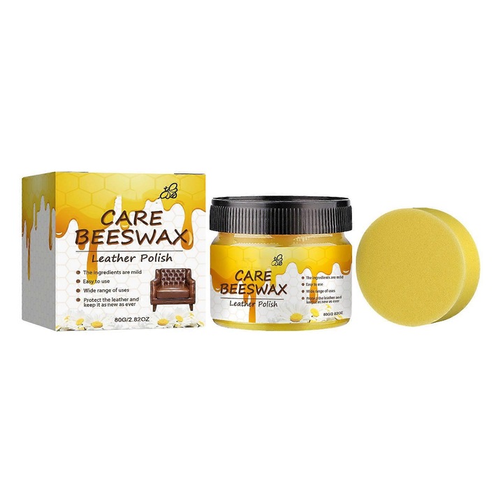 Комплект за грижа за кожата, 1 x разтвор за грижа 80g, 1 гъба, почистване и защита за кожа