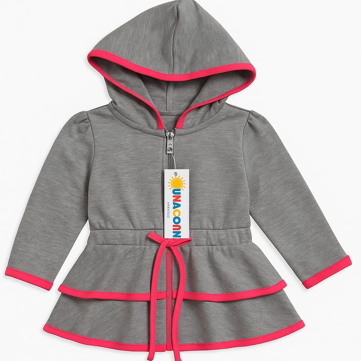 Gyerek sport kapucnis pulóver, 92 CM, pamut, bélelt