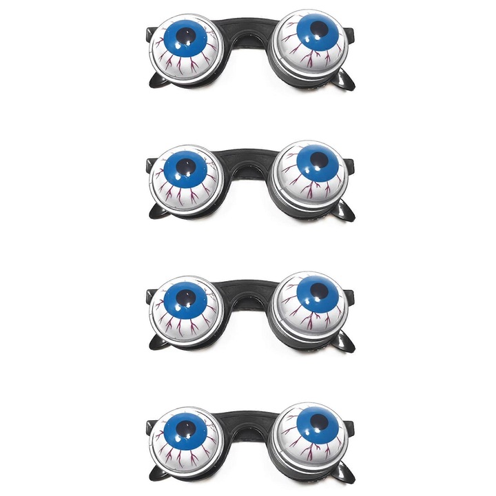 Очила със страшни очи, комплект от 4 чифта, за Хелоуин парти