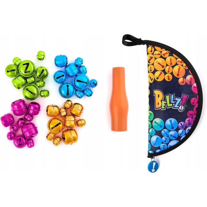 Bellz társasjáték, 2-4 játékos, 40 színes csengő, 10-20 perc, 6 éves kortól