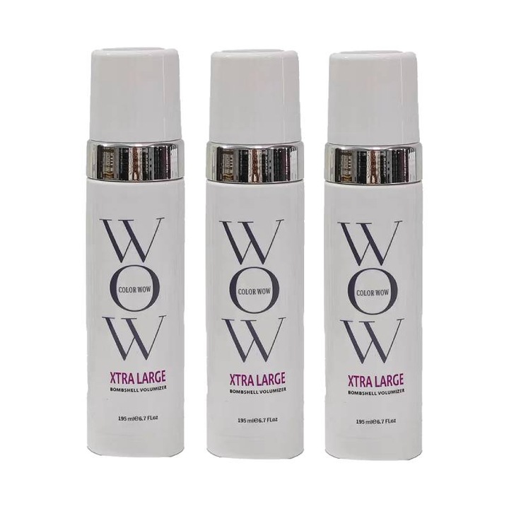Set spuma de par Color Wow, 195ml, 3 piese, pentru volum si stralucire, unisex