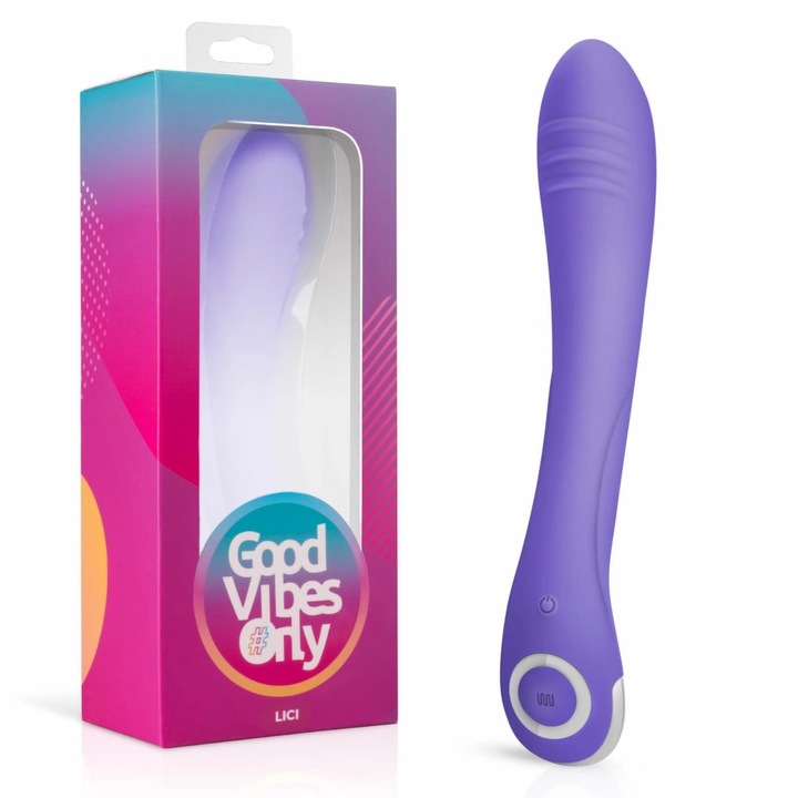 Vibrátor, Good Vibes Only, Lici Model G-Spot, 10 mód, vízálló, USB