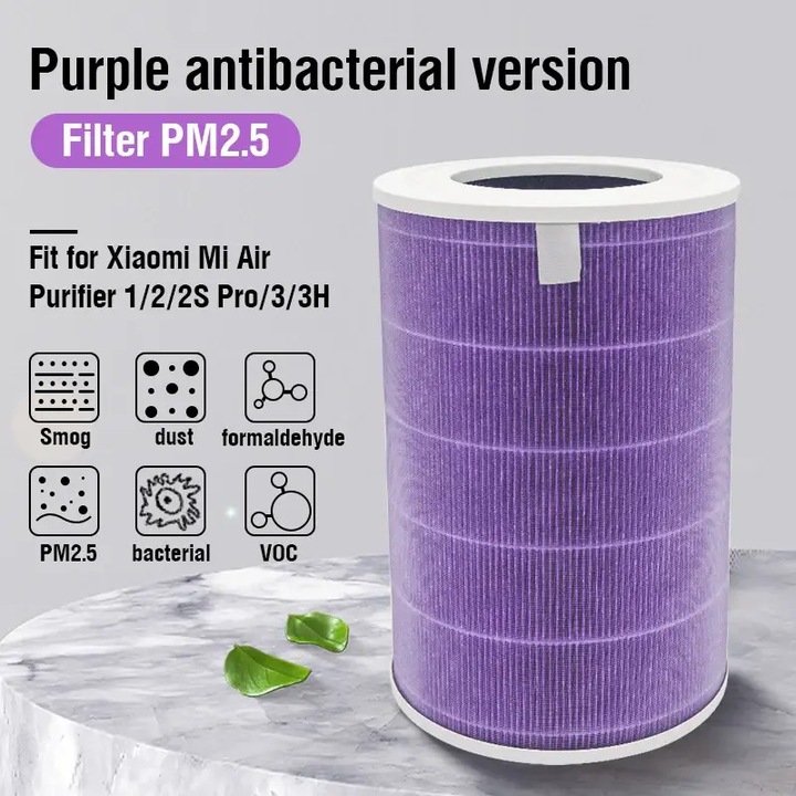 Légszűrő patron, antivirális és antibakteriális, 1 darab, kompatibilis a Xiaomi 1/2/2/2spro készülékkel