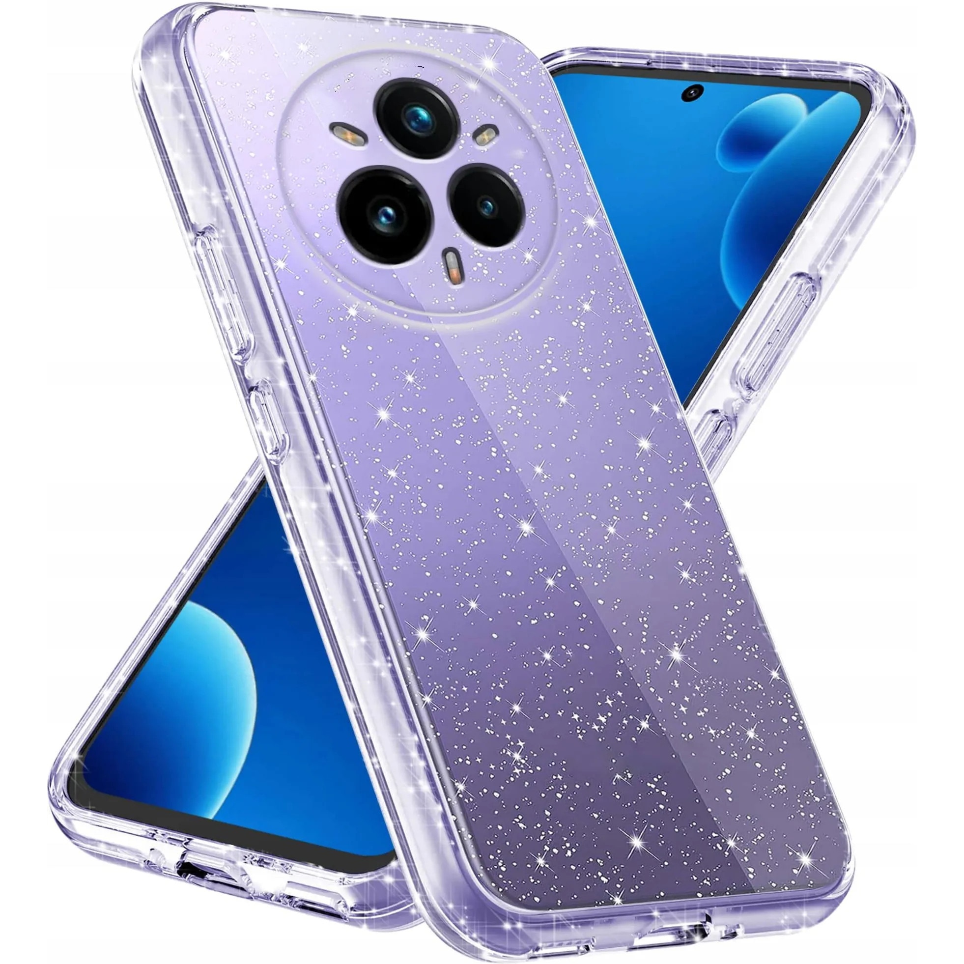 BestCase® Husa pentru Realme 14 Pro Plus 5G, Shine Glitter, Transparent