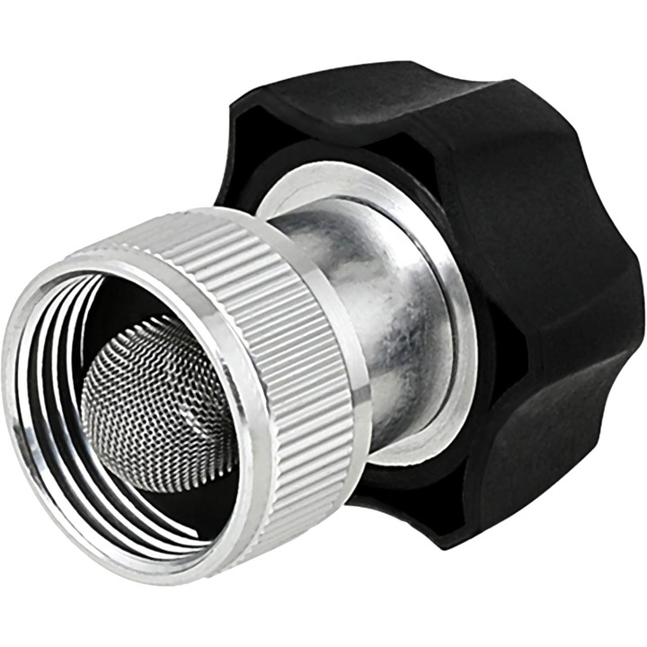 Kerti csatlakozó 3/4", alumínium adapter, beépített szűrővel, szivárgásmentes