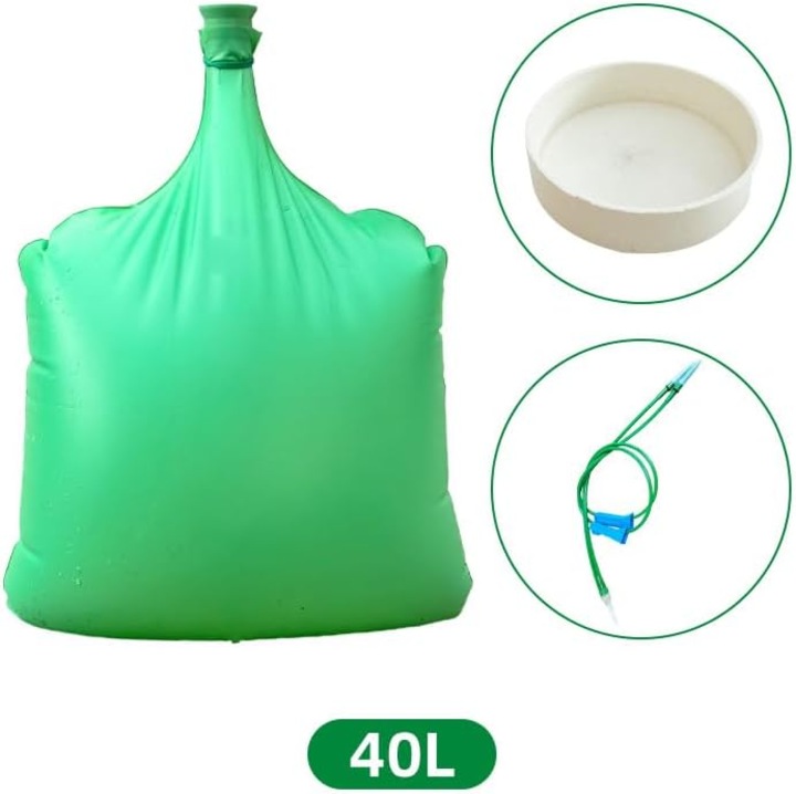 2 db fa öntözőzsák, 10 gallon, állítható kimenetű öntözőrendszer, kis és közepes fákhoz