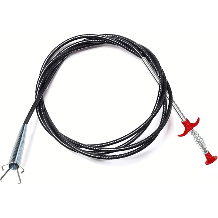 Unelte de curatare a canalizarii, 79 inch, cu clesti flexibili, pentru tevi de 1.5 cm, utilizare usoara