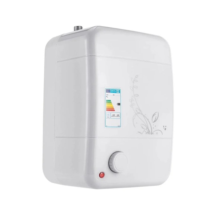 Elektromos vízmelegítő, 1500 W, 8 L, fehér, kompakt