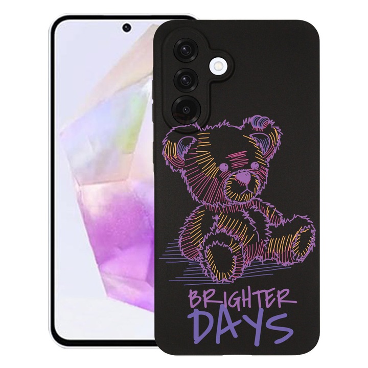 BestCase® Husa pentru Samsung Galaxy S25 FE cu Design Teddy Bear Brighter Days, TPU Mat Ultra Slim, 2052001 B 1563