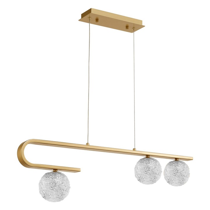 Полилей Nova Luce Mirano, метал и стъкло, 80x180см, мощност на осветление 3*G9