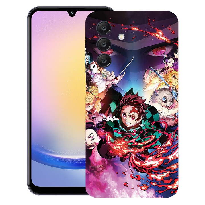 BestCase® Ultra Slim TPU tok Samsung Galaxy A37 5G-vel kompatibilis, Demon Slayer, Kamera védelem, Kopásálló, 3128368 B 1701