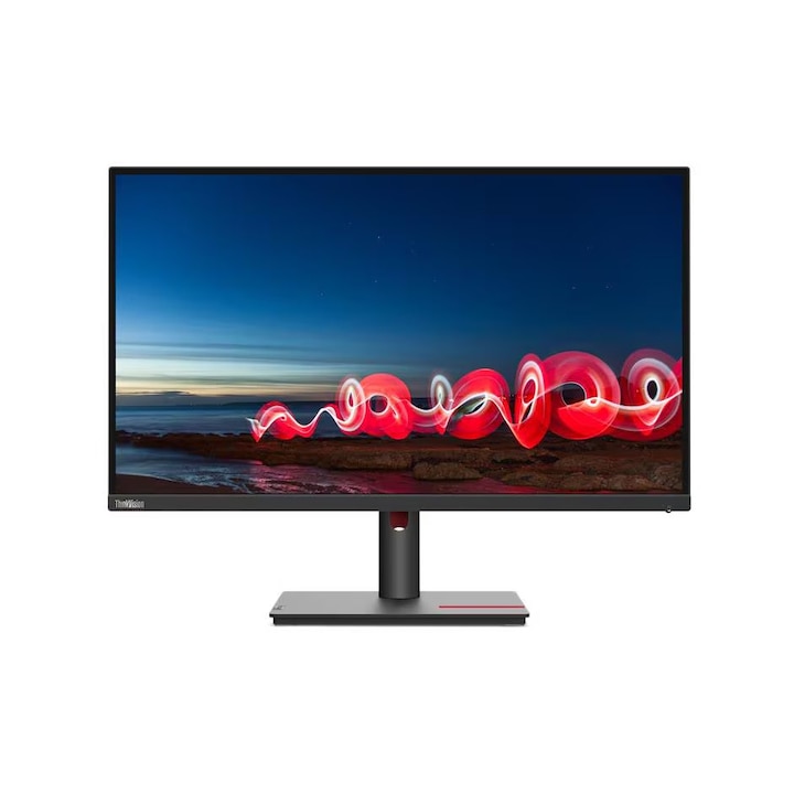 Lenovo ThinkVision T27h-30 27” IPS QHD 2560x1440 monitor – ergonomikus állvány, USB-C csatlakoztathatóság, precíz színek és tükröződésmentes technológia irodai és szórakoztató célokra