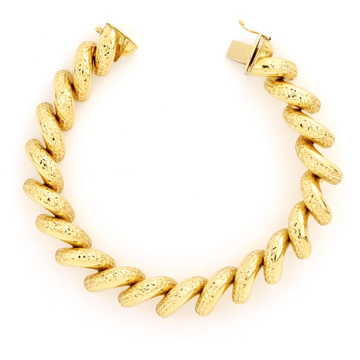 Bratara din aur galben de 14k