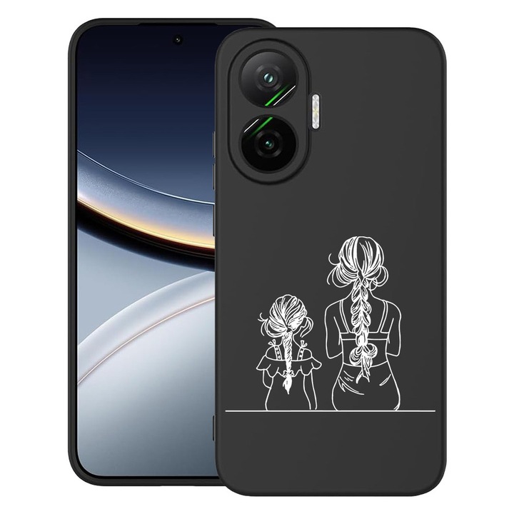 BestCase® Husa pentru Poco F7 cu Design Mom And Daughter, TPU Mat Ultra Slim, 2052009 B 1048