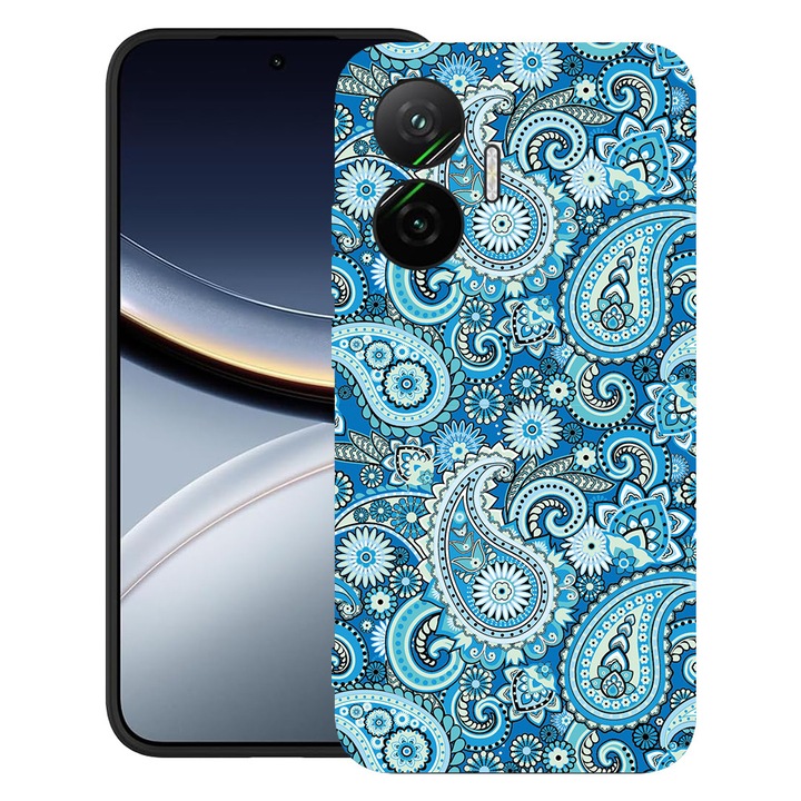 BestCase® Husa pentru Poco F7 cu Design Blue Non-figurative, TPU Mat Ultra Slim, 2052009 B 1438