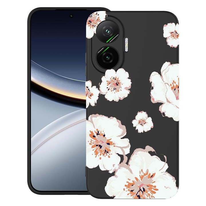 BestCase® Husa pentru Poco F7 cu Design Pastel Colors - Flowers, TPU Mat Ultra Slim, 2052009 B 499