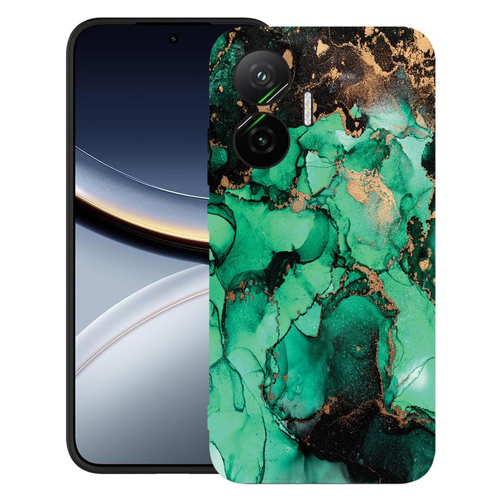 BestCase® Husa pentru Poco F7 cu Design Dark Marble, TPU Mat Ultra Slim, 2052009 B 890