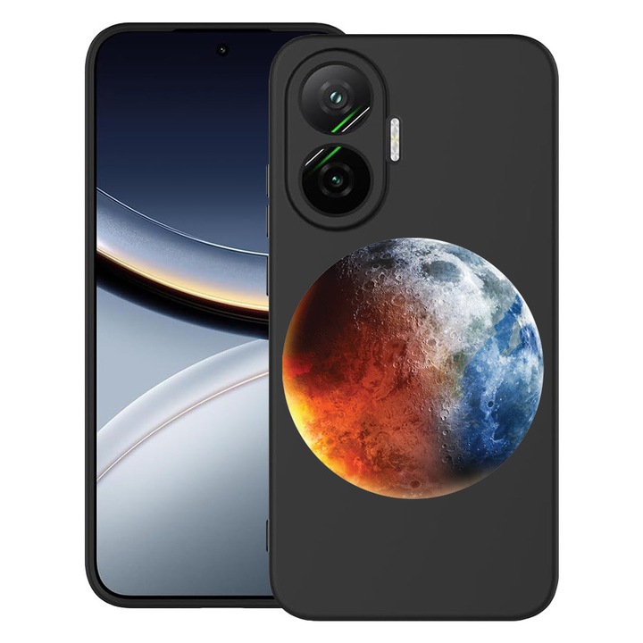 BestCase® Husa pentru Poco F7 cu Design Earth, TPU Mat Ultra Slim, 2052009 B 948