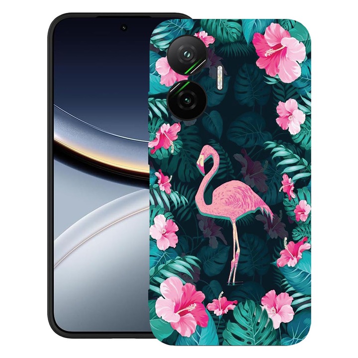 BestCase® Husa pentru Poco F7 cu Design Flamingo, TPU Mat Ultra Slim, 2052009 B 247
