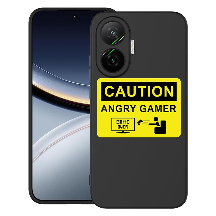 BestCase® Husa pentru Poco F7 cu Design Angry Gamer, TPU Mat Ultra Slim, 2052009 B 673