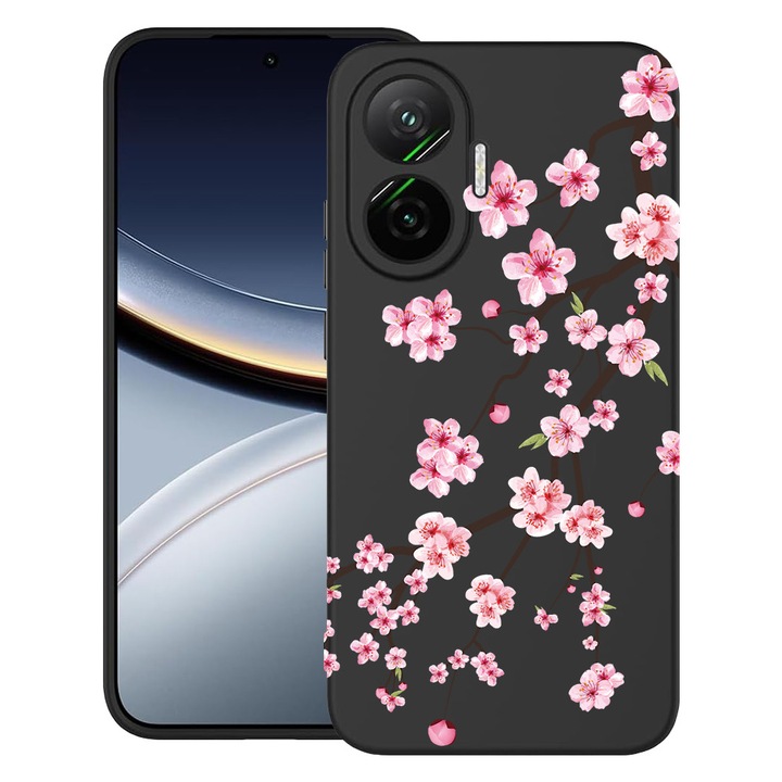 BestCase® Husa pentru Poco F7 cu Design Japan Cherry tree, TPU Mat Ultra Slim, 2052009 B 1475
