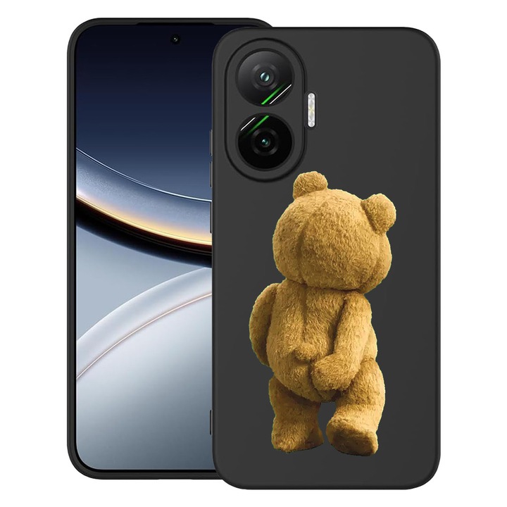 BestCase® Husa pentru Poco F7 cu Design Teddy Bear Hidden Shot, TPU Mat Ultra Slim, 2052009 B 1441