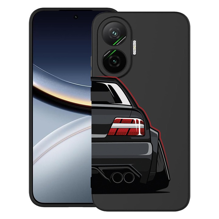 BestCase® Husa pentru Poco F7 cu Design Sexy Tail Light E36, TPU Mat Ultra Slim, 2052009 B 1447